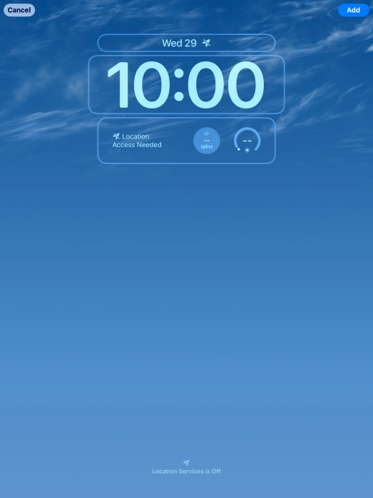 To customise the way the lock screen date is displayed, press the date widget and follow the instructions on the screen to find the required widget display mode.