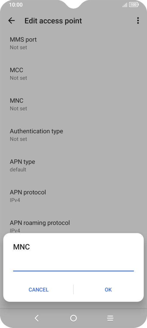 Key in 33 and press OK.