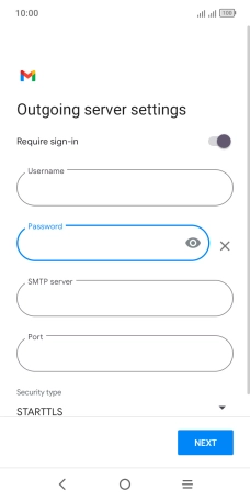 Press the field below 