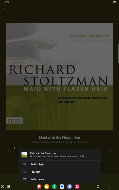 Press Add to playlist.