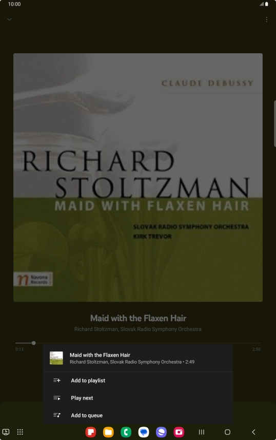 Press Add to playlist.