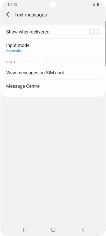 Press Message Centre.