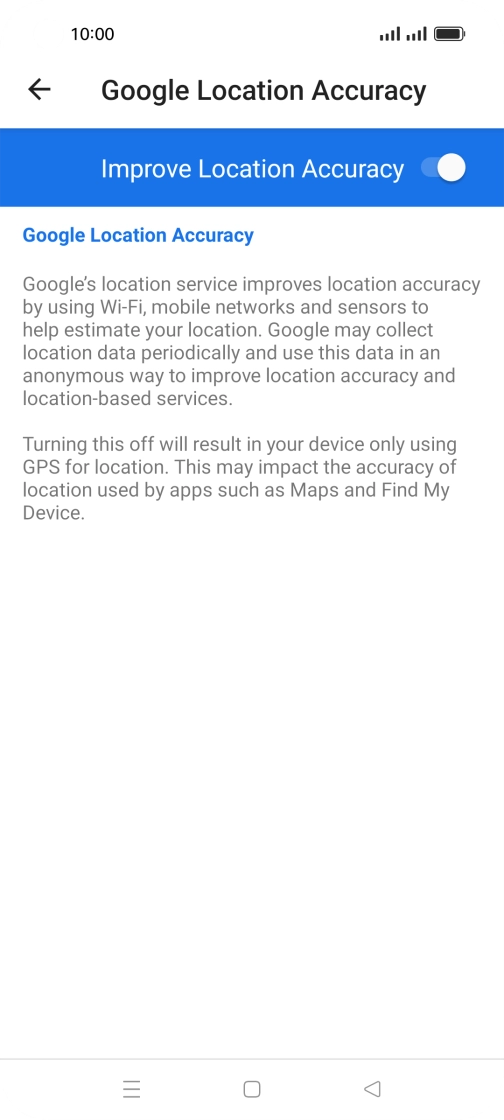 If you press the indicator next to 