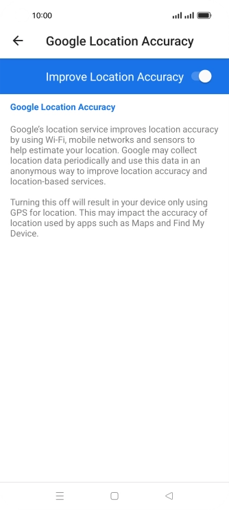 If you press the indicator next to 