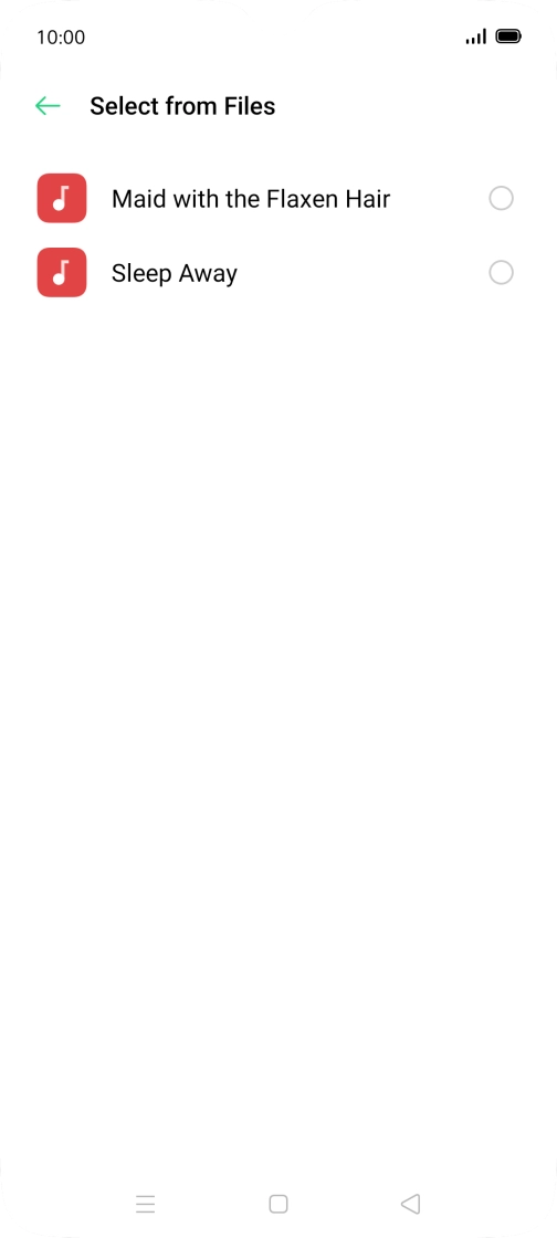 Press the required ring tones to hear them.