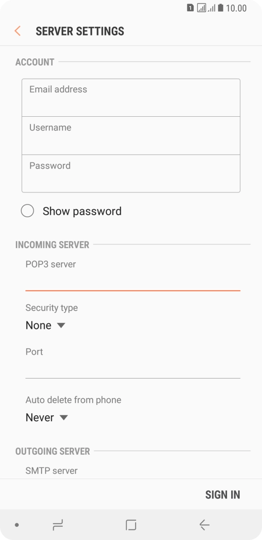 Press the drop down list below 
