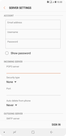 Press the drop down list below 