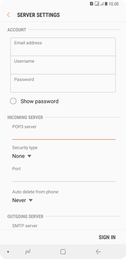 Press the drop down list below 