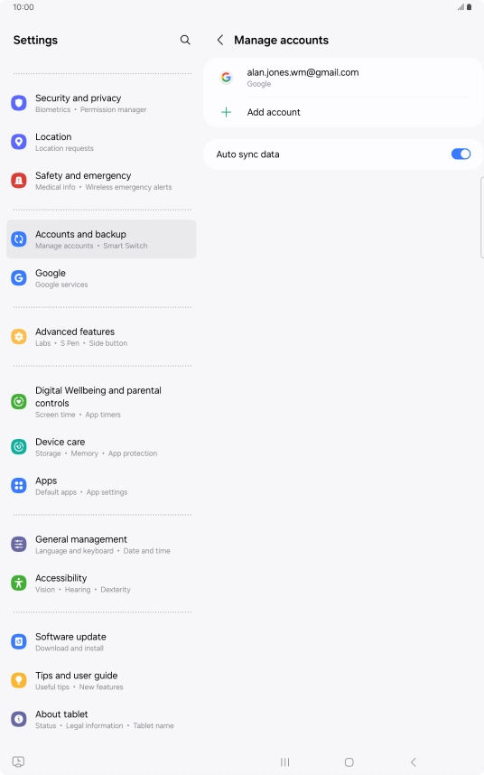Press the Home key to return to the home screen.