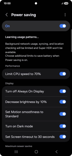 Press the Home key to return to the home screen.