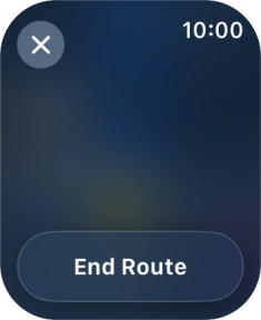 Press End Route.