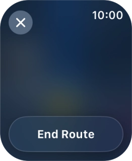 Press End Route.