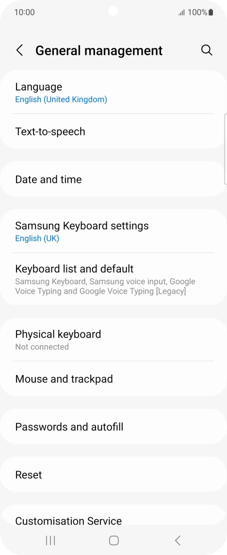 Press Date and time.