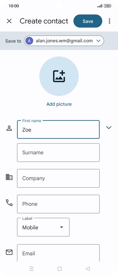 Press Surname and key in the required last name.