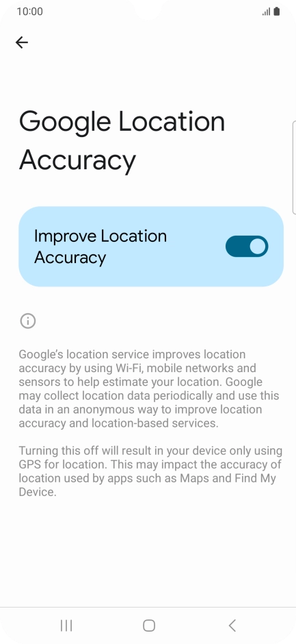 If you press the indicator next to 