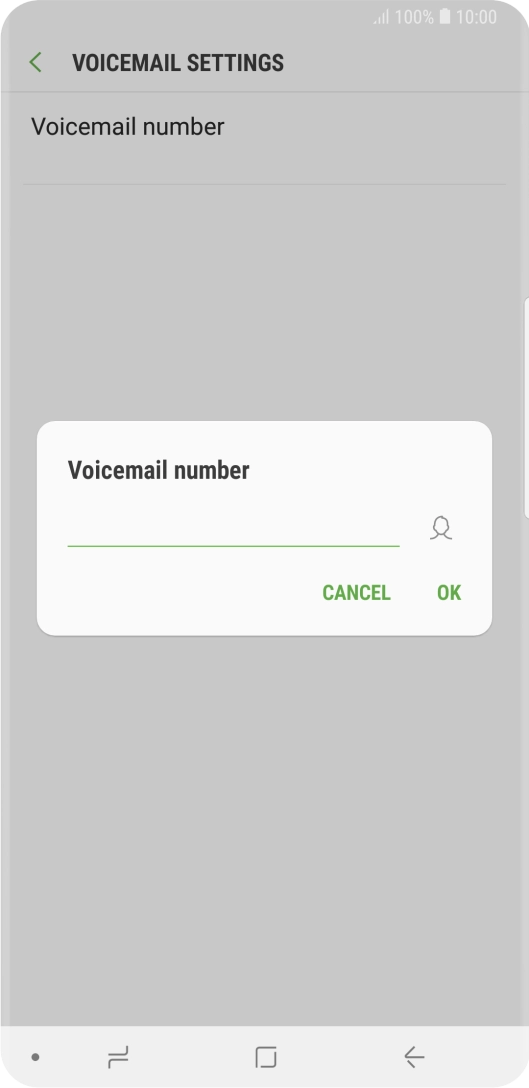Key in +447953222222 and press OK.