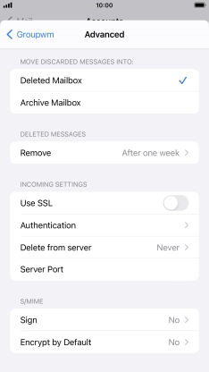 Press Authentication.