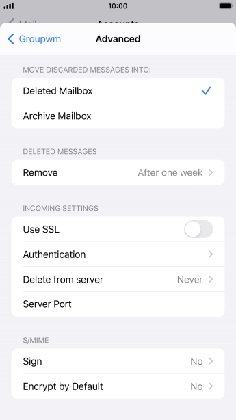 Press Authentication.