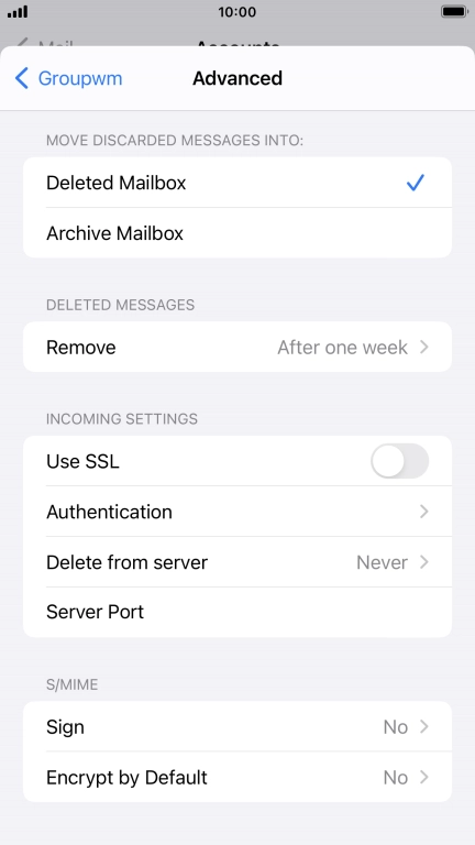 Press Authentication.