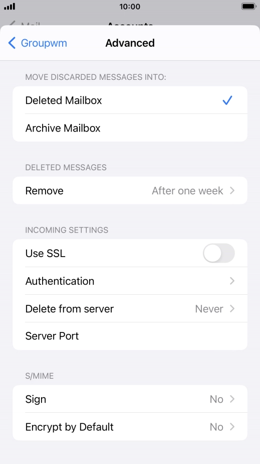 Press Authentication.