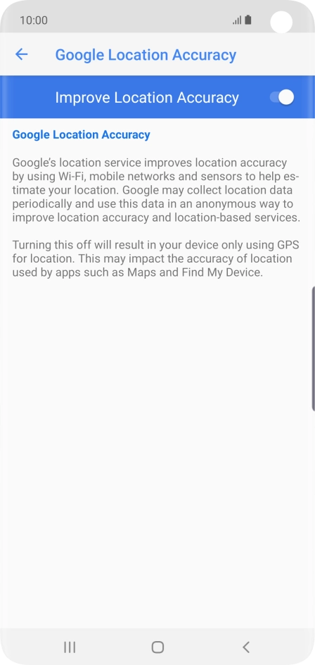 If you press the indicator next to 