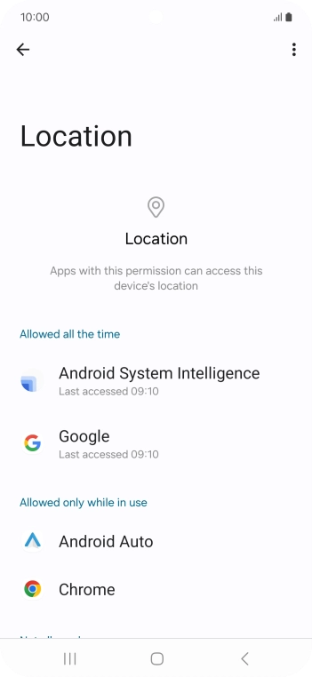 Press the required app.