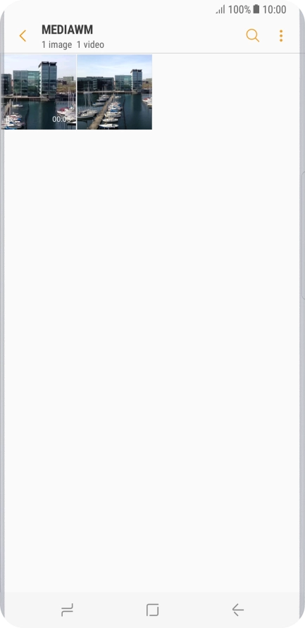 Press and hold the required picture or video clip.