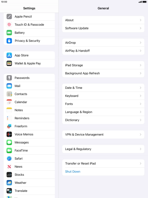 Press Touch ID & Passcode.