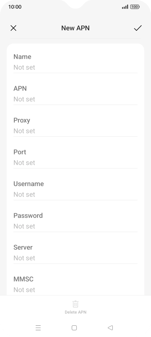 Press the field below 