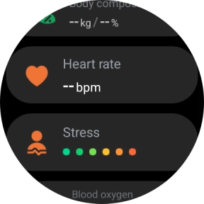 Press Heart rate.