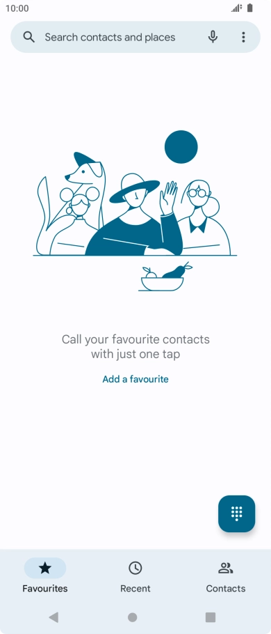 Press the menu icon.