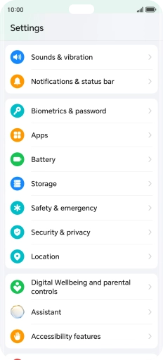 Press Biometrics & password.