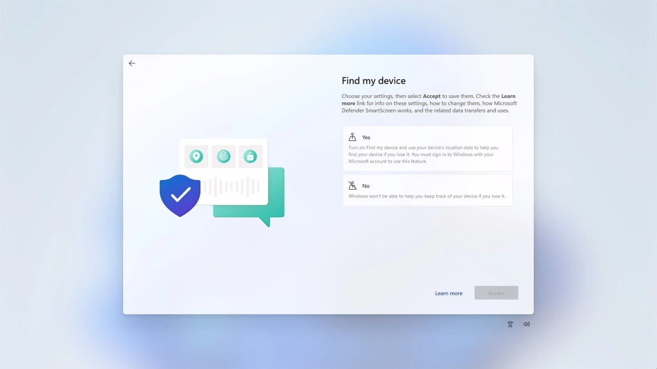Click the required setting.