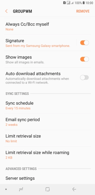 Press Sync schedule.