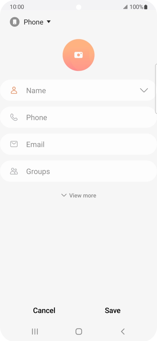 Press the address book drop down list.