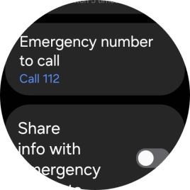 Press Emergency number to call.