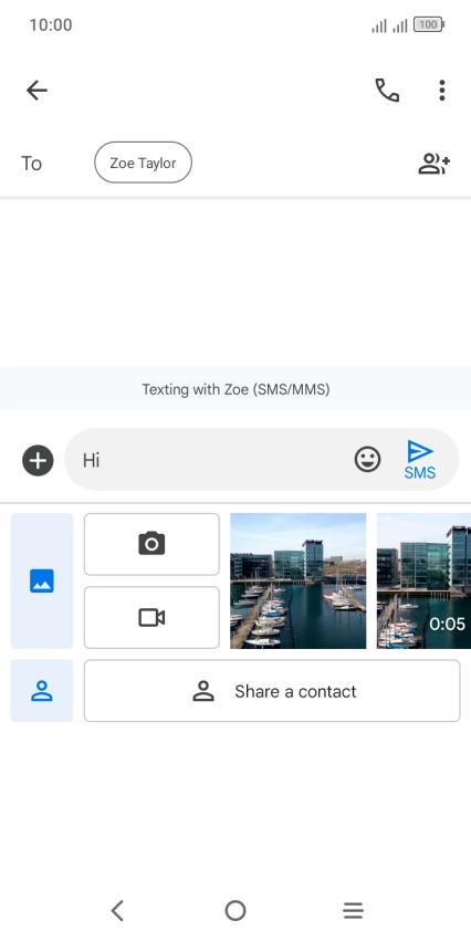 Press the gallery icon and go to the required folder.