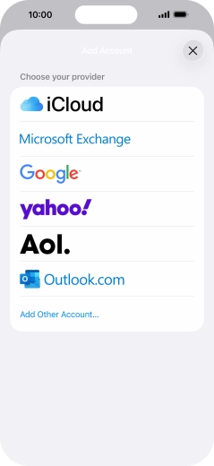 Press Add Other Account....