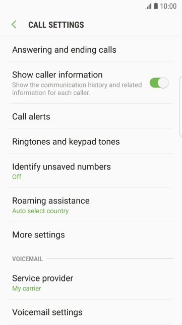 Press More settings.