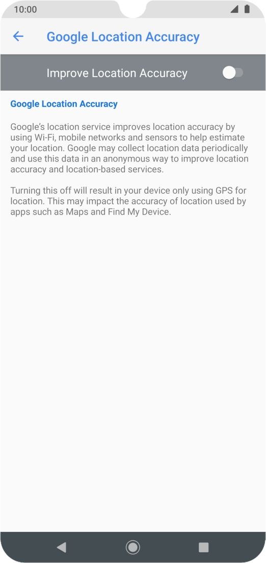 If you press the indicator next to 