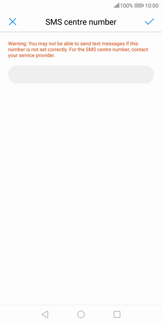 Key in +447958879879 and press the save icon.