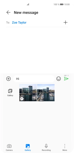 Press Gallery and go to the required folder.