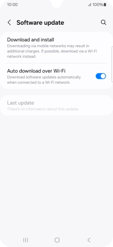 Press Download and install. If a new software version is available, it's displayed. Follow the instructions on the screen to update the phone software.