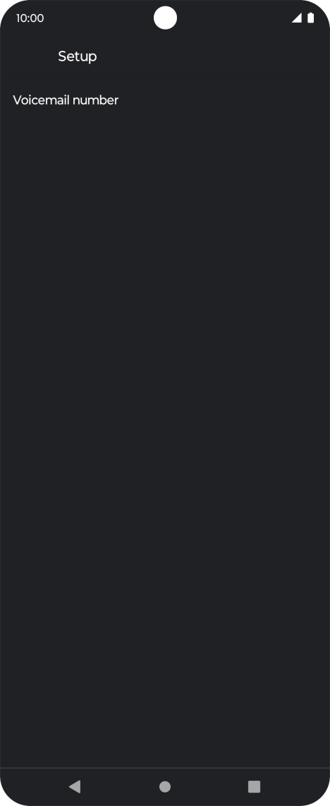 Press Voicemail number.