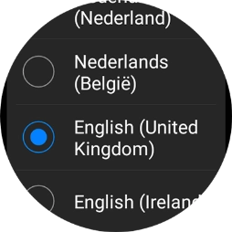 Press the required language.
