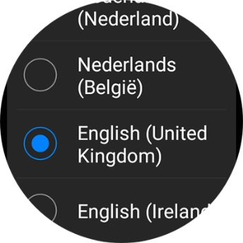 Press the required language.
