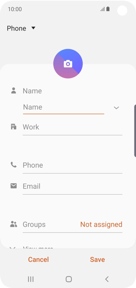 Press the address book drop down list.