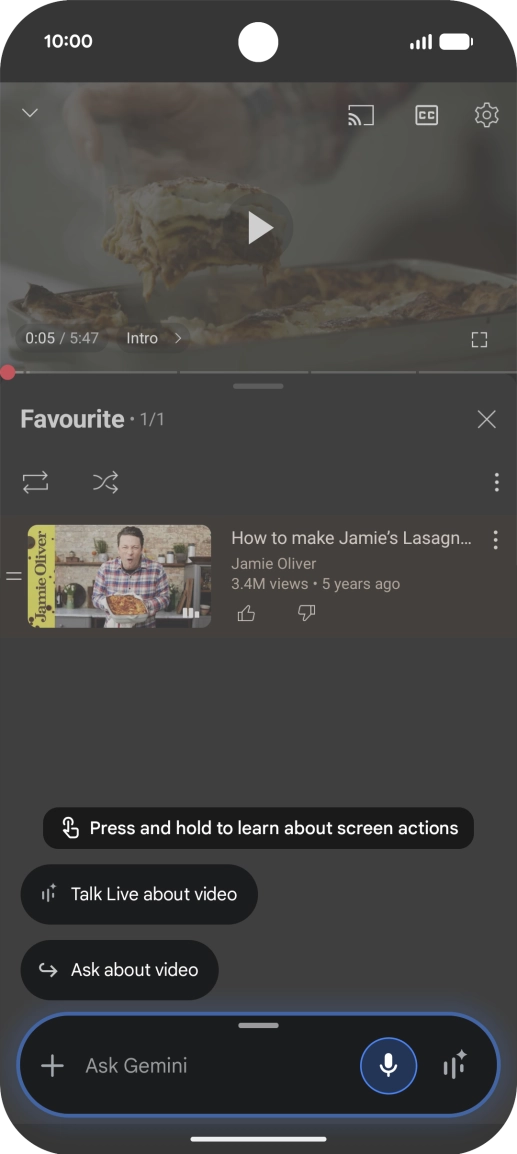 Press Ask about video.