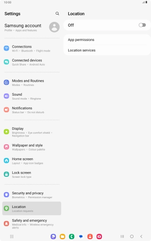 Press the indicator to turn the function on or off.