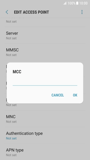 Key in 234 and press OK.